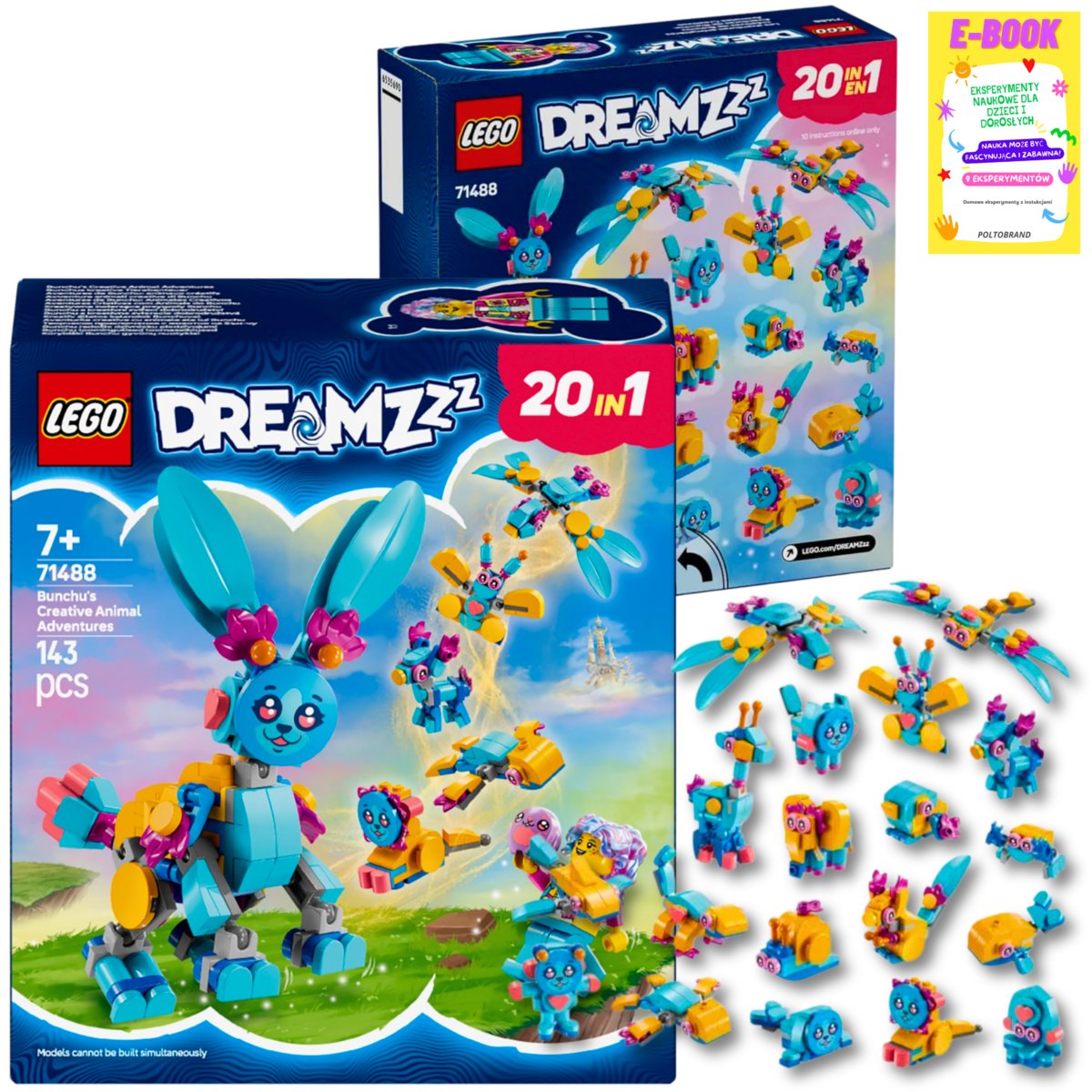 LEGO DREAMZzz 20w1 KLOCKI PREZENT Kreatywne Zwierzęce Przygody Bunchu 71488 + EBOOK