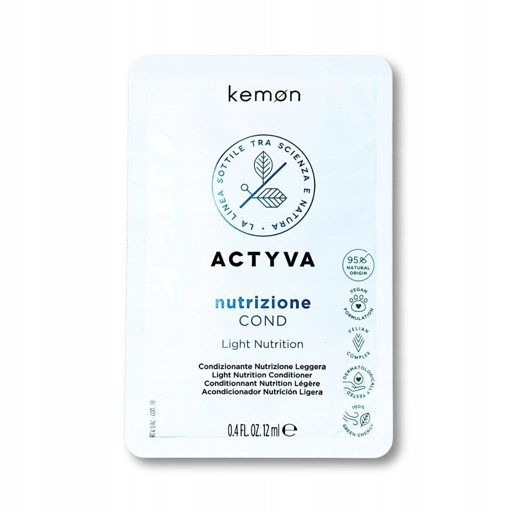 Kemon Nutrizione Cond Odżywka Do Włosów Przesuszonych Saszetka 12ml