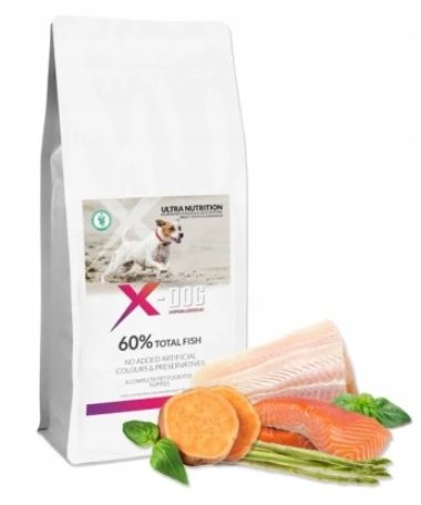 X-DOG GF PUPPY ŁOSOŚ PLAMIAK BATAT I SZPARAGI 12KG