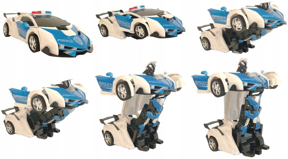 ROBOT ZDALNIE STEROWANY AUTO 2W1 RADIOWÓZ POLICJA