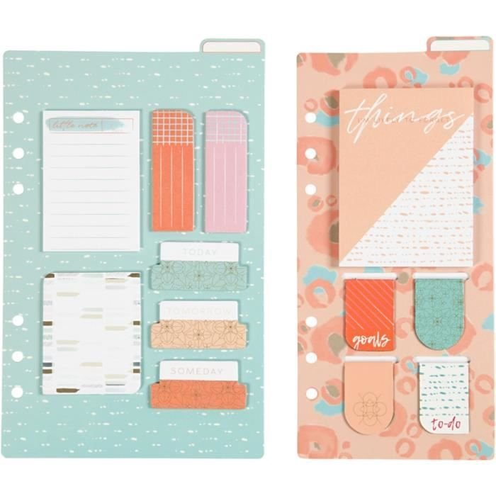 Zestaw notatek i zakładek - Pastel