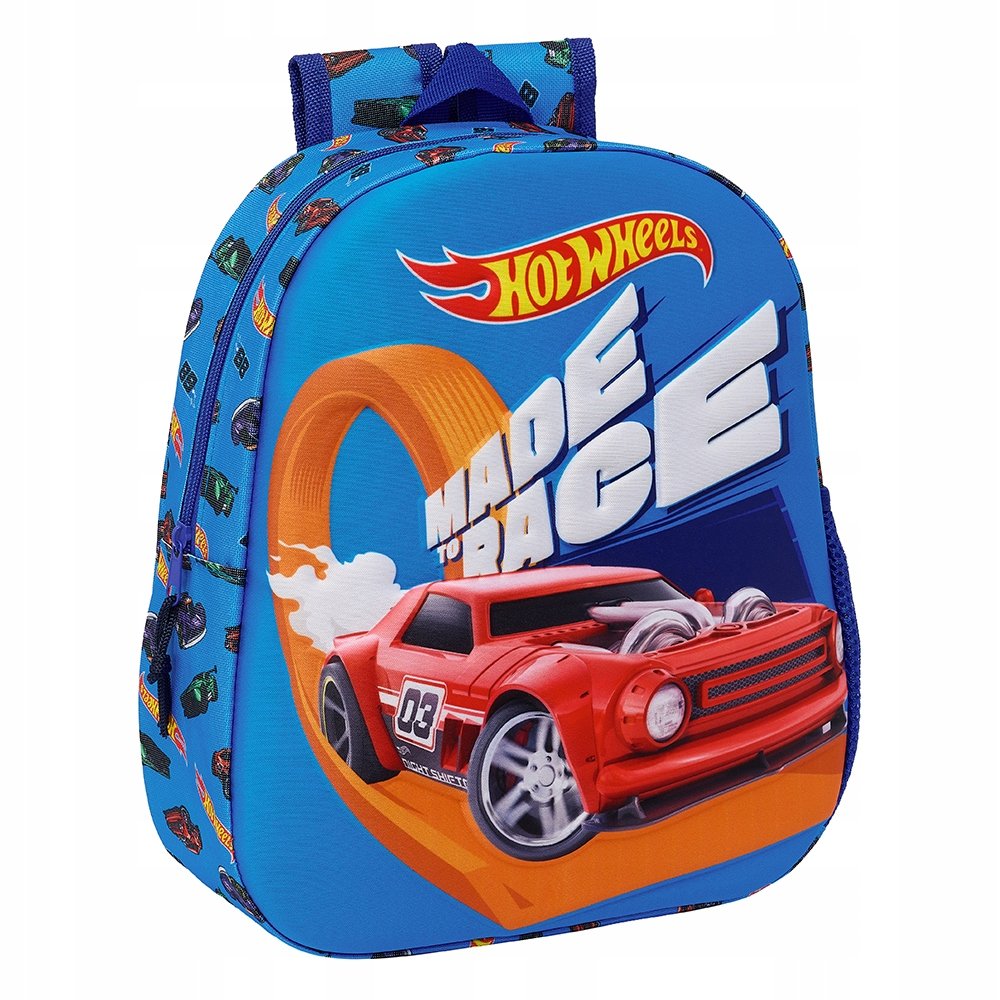 plecak do przedszkola wycieczkowy HOT WHEELS AUTA wypukły 3D