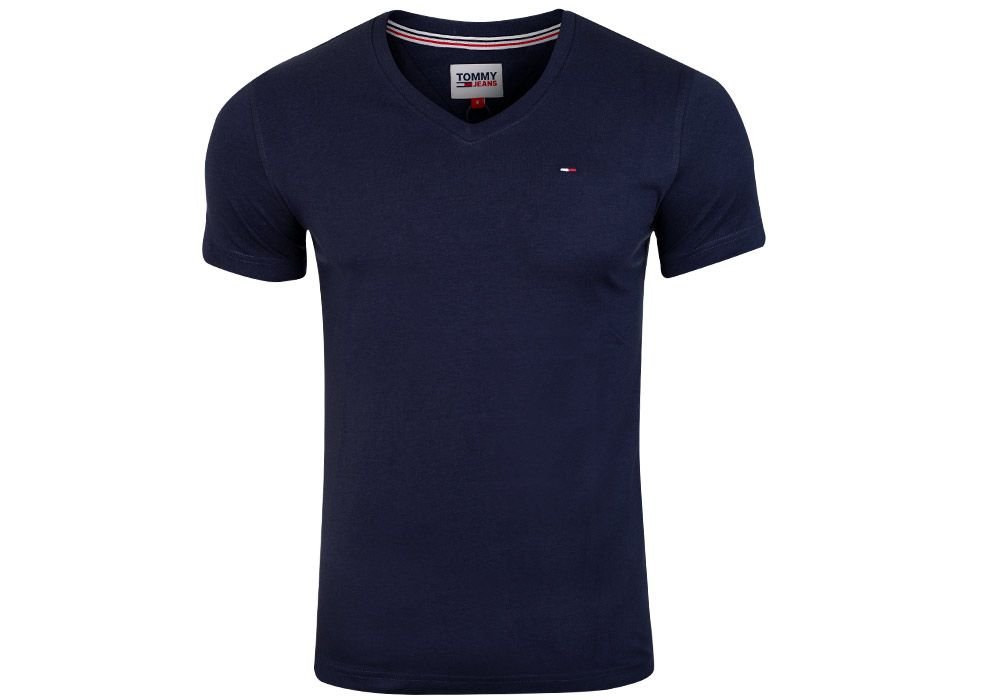 TOMMY HILFIGER KOSZULKA MĘSKA T-SHIRT TJM ORIGINAL JERSEY V NECK TEE NAVY DM0DM04410 002 M