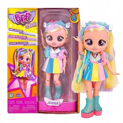 BFF by Cry Babies Jenna - Collectible Fashion Doll with Long Hair