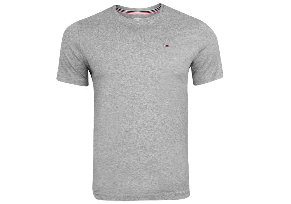 Tommy Hilfiger Męska Koszulka T-Shirt Tjm Original Jersey Tee Grey Dm0Dm04411 038 L