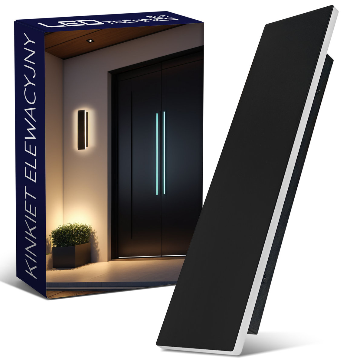Lampa elewacyjna ogrodowa kinkiet zewnętrzny IP65 ścienny 9W LED CCD 30cm