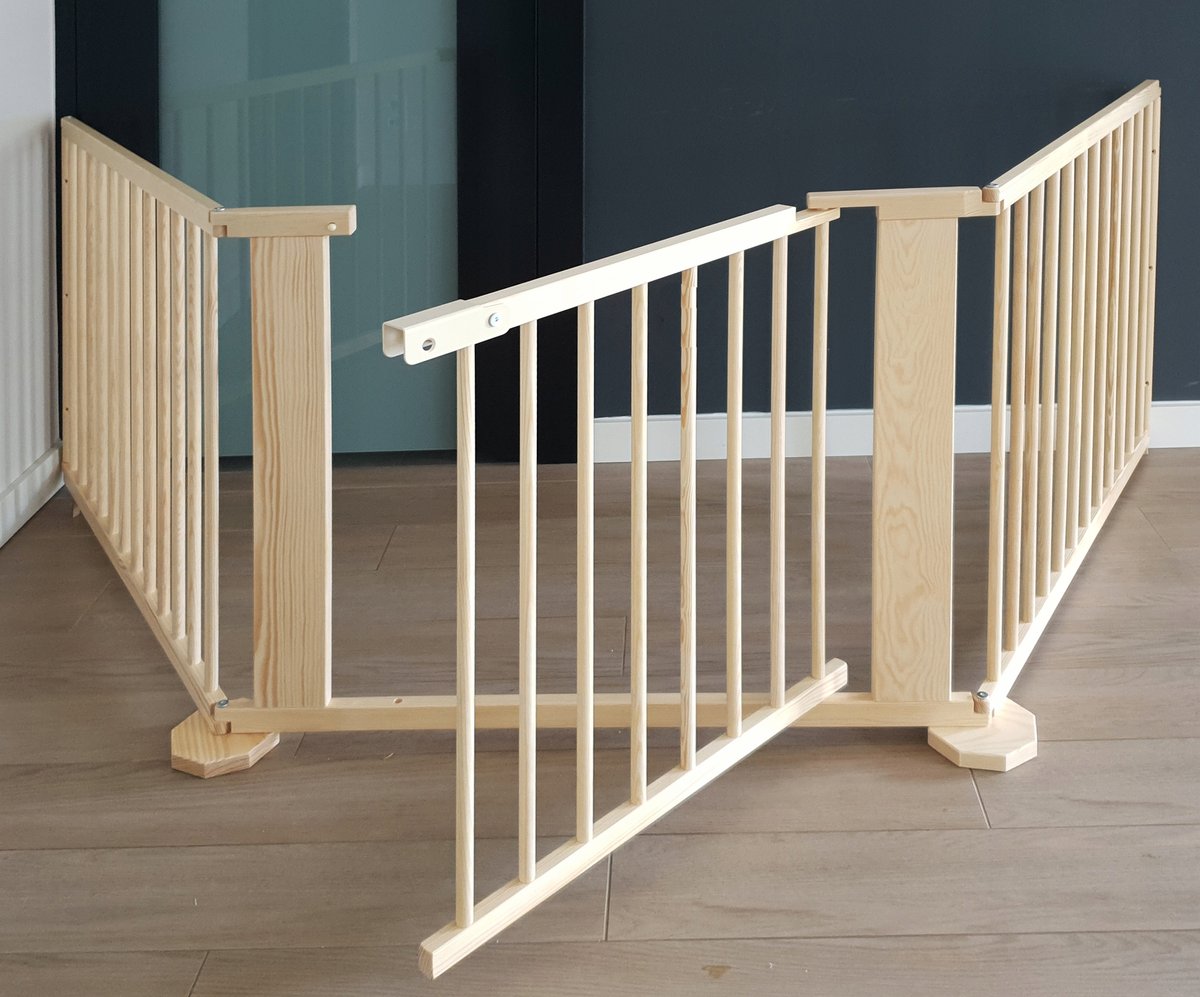 BARIERKA OCHRONNA BRAMKA ZABEZPIECZAJĄCA DRZWI KOMINEK + PODSTAWKI DO 275cm