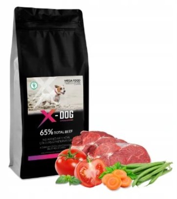 X-DOG MEGA FOOD ADULT SMALL WOŁOWINA ANGUS 12KG