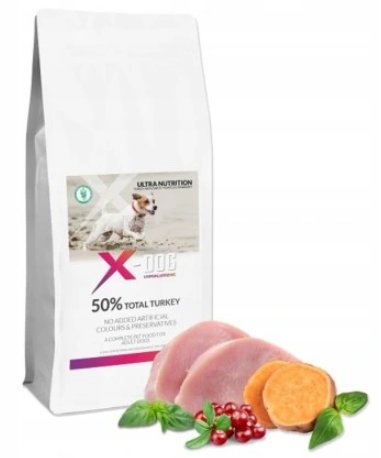 X-DOG GF ADULT M/L INDYK BATATY I ŻURAWINA 2KG