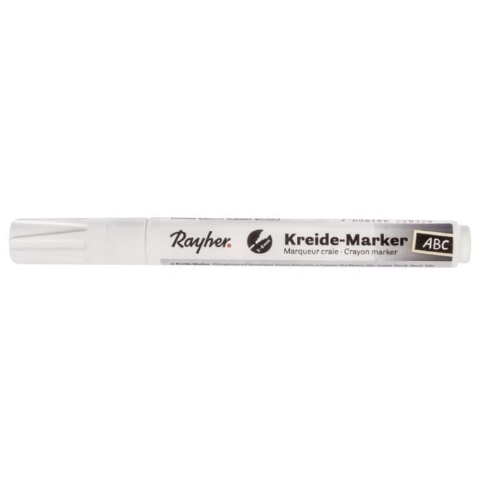 Marker kredowy, biały, końcówka ścięta 2-6 mm, saszetka z zakładkami 1 szt.