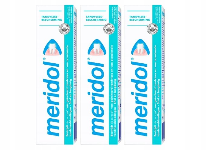 3x Pasta do zębów Meridol Ochrona dziąseł i Regeneracja podrażnień 75 ml