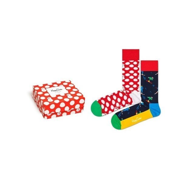 Happy Socks, Skarpetki, Christmax Box Giftbox, rozmiar 41/46, 2 pary