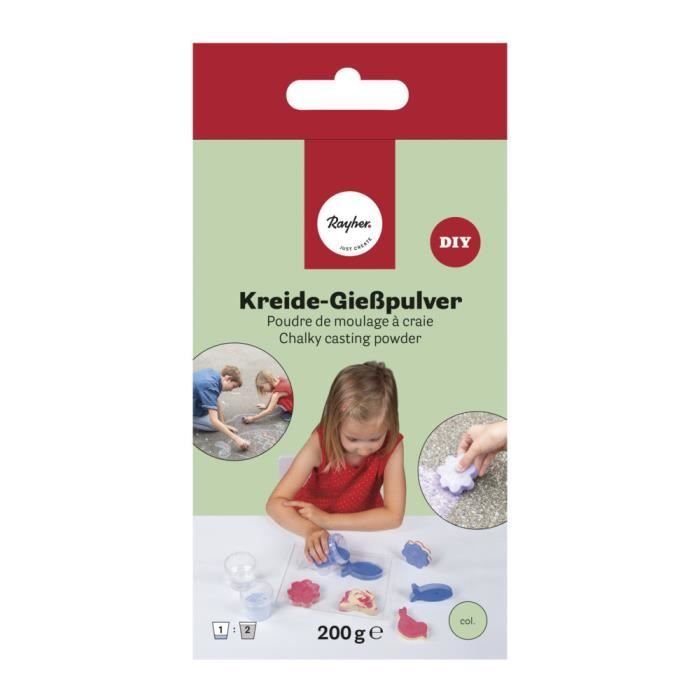 Proszek do formowania kredy 200 g - zielony