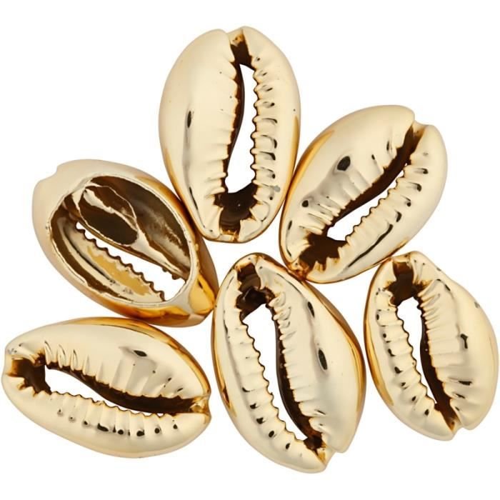 Asortyment Charms dystansujący Shell - Złoty - 6 szt
