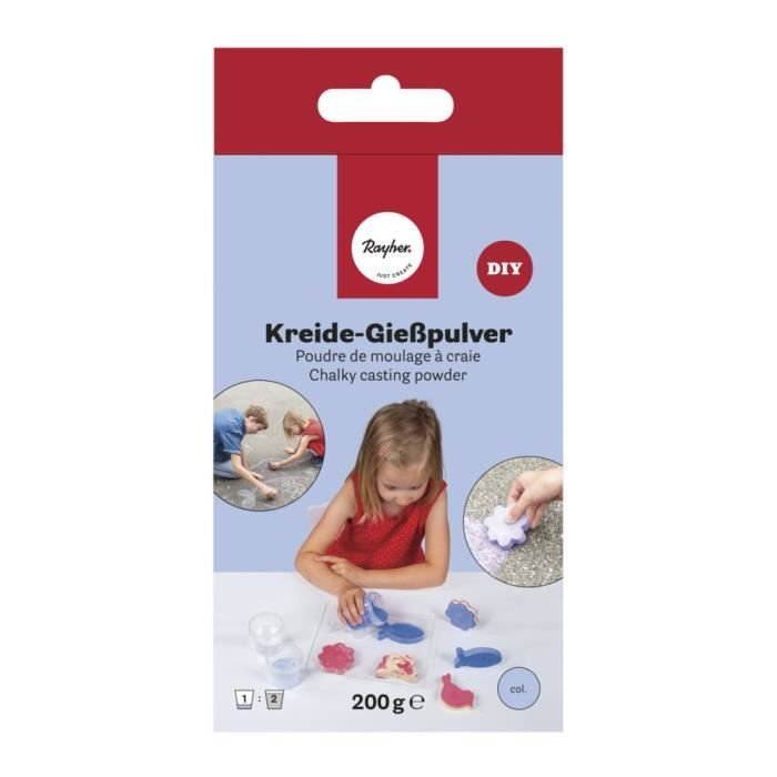 Proszek do formowania kredy 200 g - niebieski