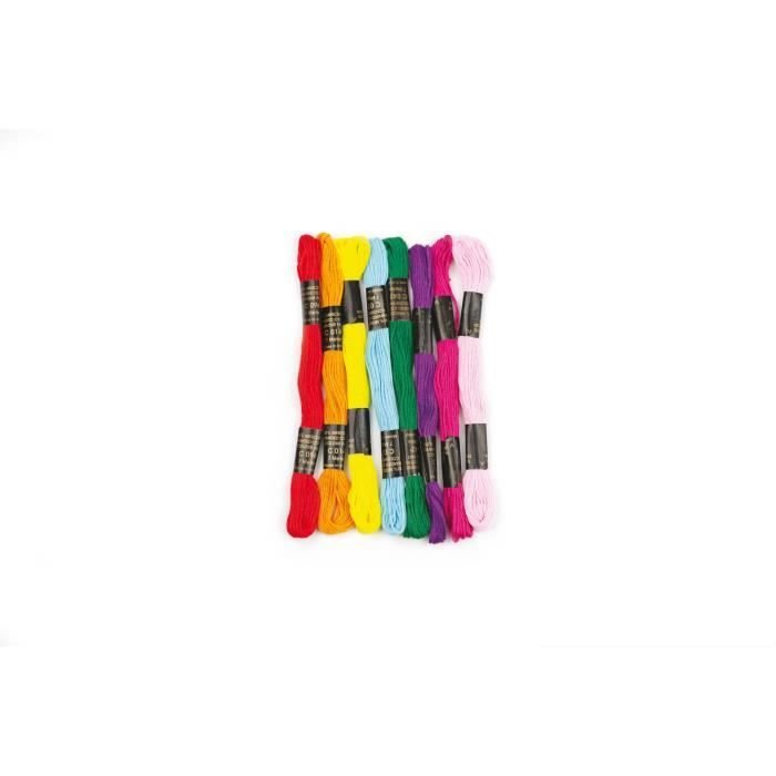 Nici do haftu 8 motków 7m Meksykańskie - Wielobarwne kreatywne nasiona - Różne
