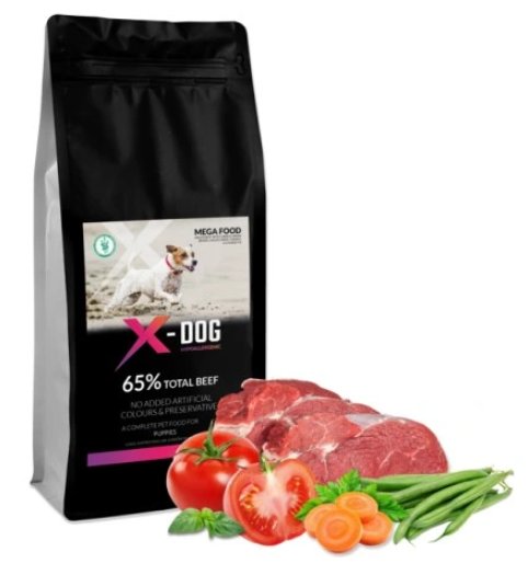 X-DOG MEGA FOOD PUPPY ALL BREEDS WOŁOWINA ANGUS 12KG