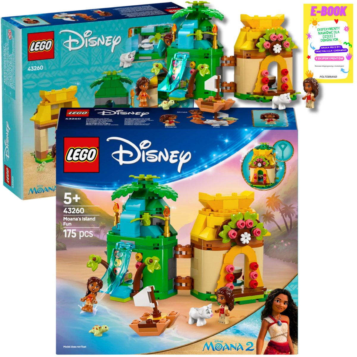 LEGO DISNEY PREZENT Zabawy Vaiany na wyspie 43260 KLOCKI + EBOOK