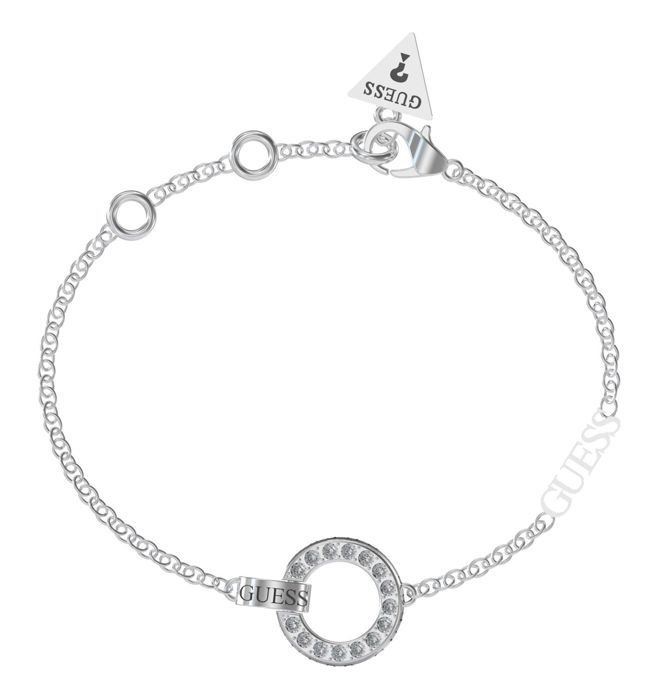 Bransoletka - Guess - Circle Lights - Stal rodowana - Srebro - Tlenek cyrkonu
