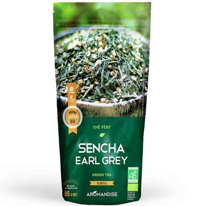 Organiczna japońska zielona herbata Sencha Earl Grey 85 g