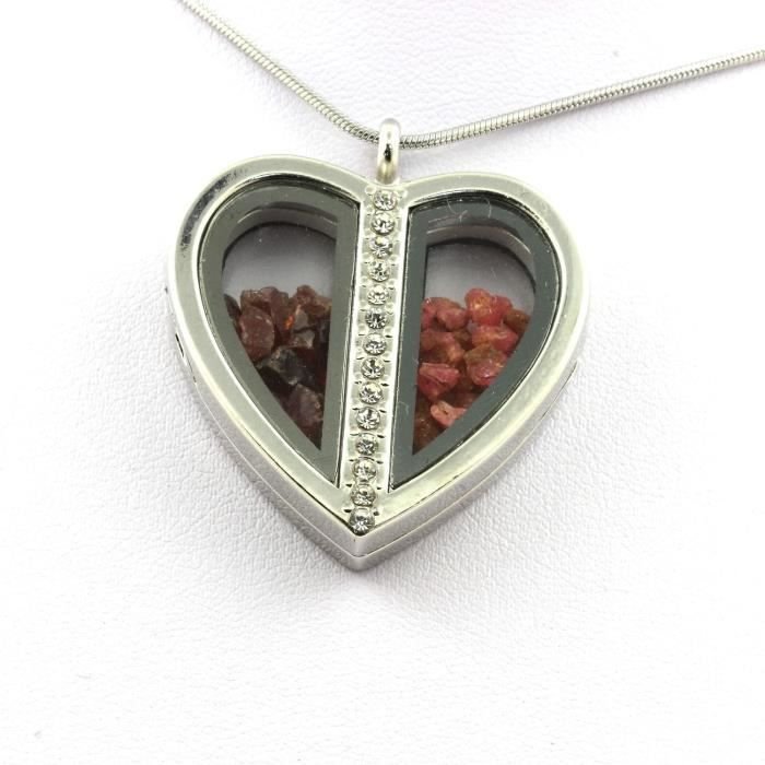 Kamienie i minerały. Spinel + Naszyjnik z surowego granatu rodolitowego. Model serca.