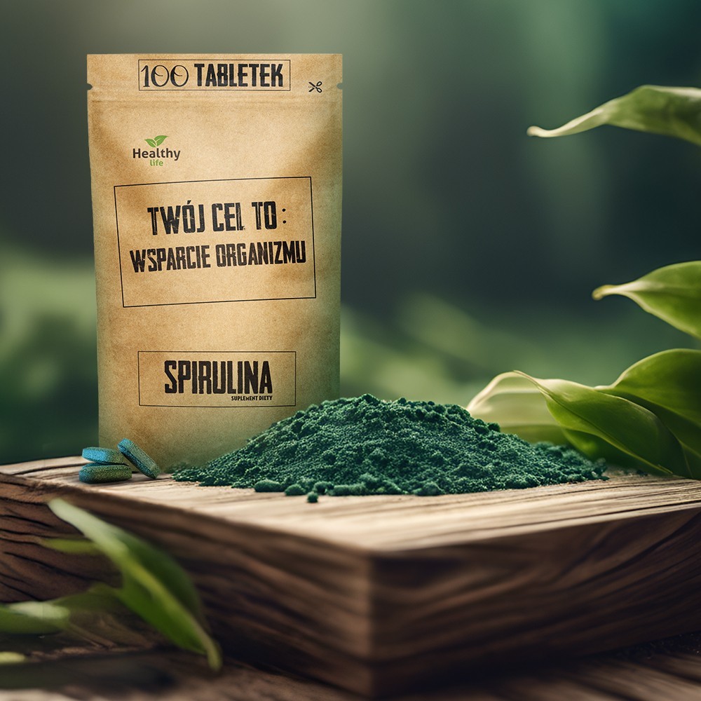 TwojCelTo Detoks Spirulina Odkwaszenie Organizmu 100 tabletek