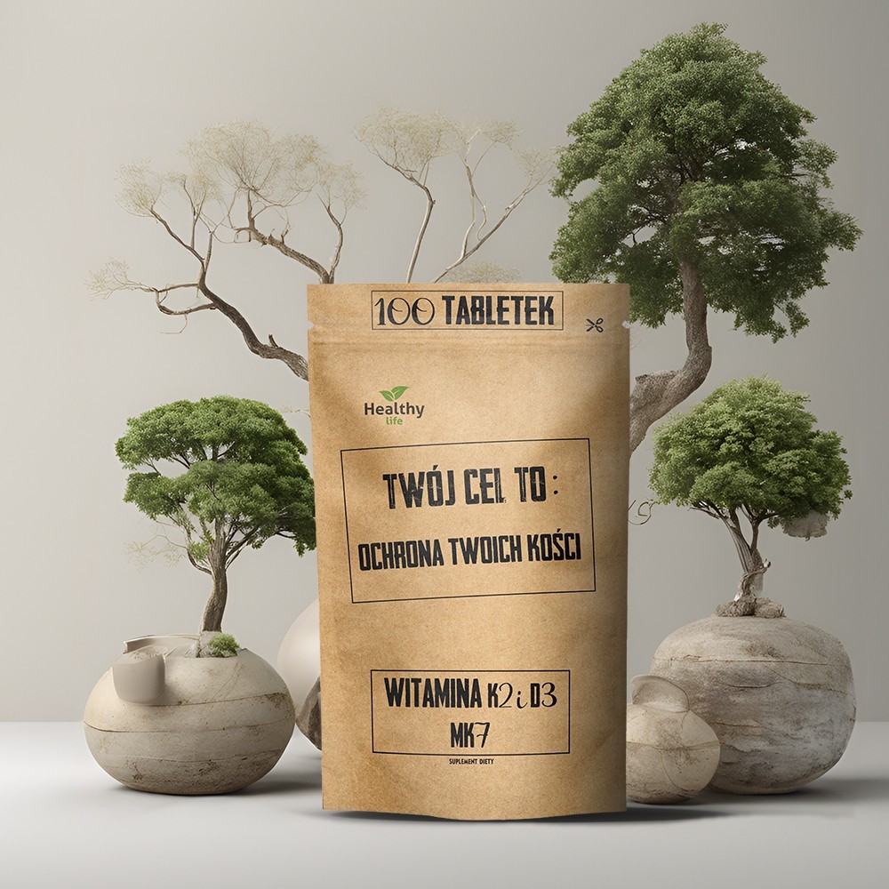 TwojCelTo Witamina K2 MK7 i D3 Ochrona Twoich Kości 100 tabletek sd-tct-0016