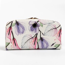 Portfel Damski PETERSON Klamra Na Zewnątrz Skóra Włoska Extra PTN 1841 18,5 x 10,5 x 3 [cm]