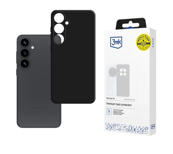 3mk Matt Case Pro do Galaxy S25 Plus Czarny