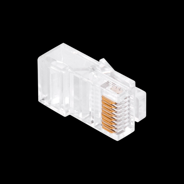 Wtyk telefon. RJ45 8P 8C(drut)przelotowy CAT.5E TEL0071LP
