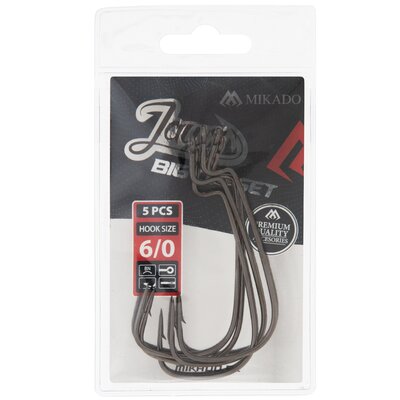 Haczyk wędkarski MIKADO Jaws Big Offset 8/0 (3 szt.)