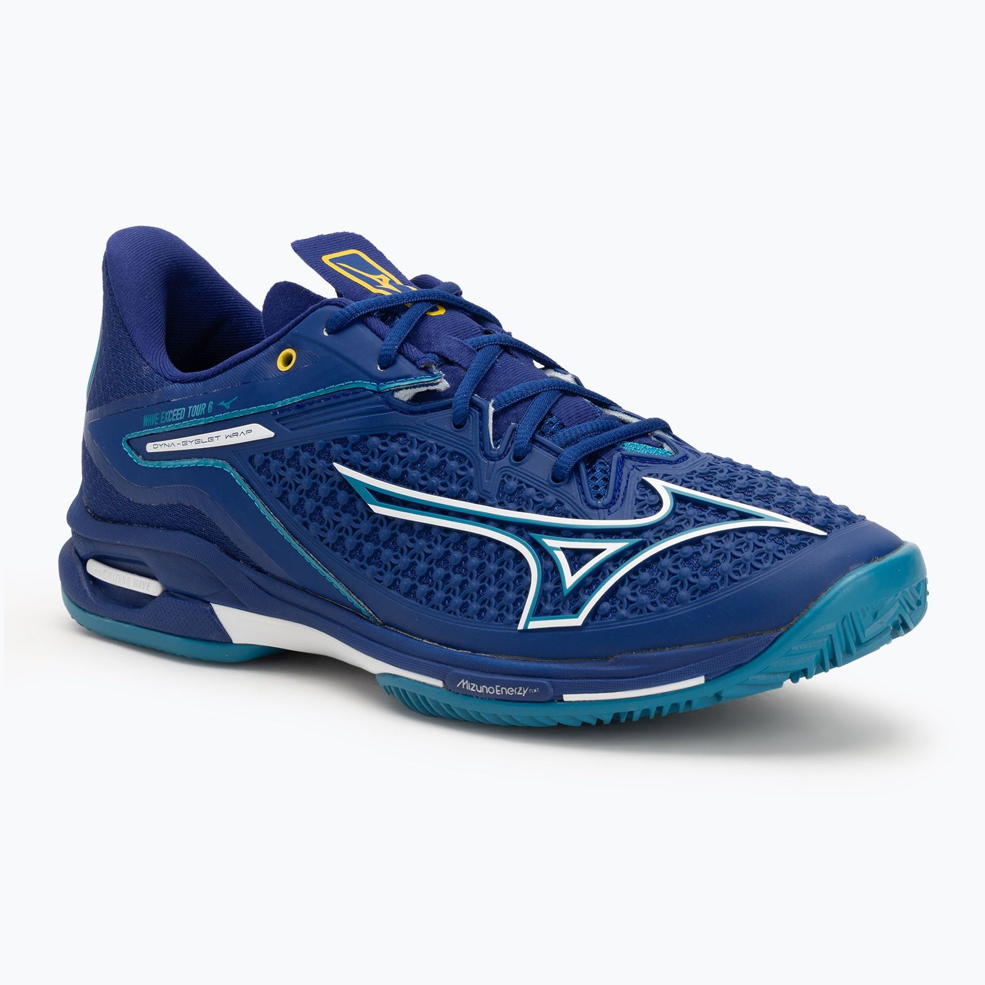 Buty do tenisa męskie Mizuno Wave Exceed Tour 6 CC bellwether blue/ white/ fjord blue WYSYŁKA W 24H 30 DNI NA ZWROT