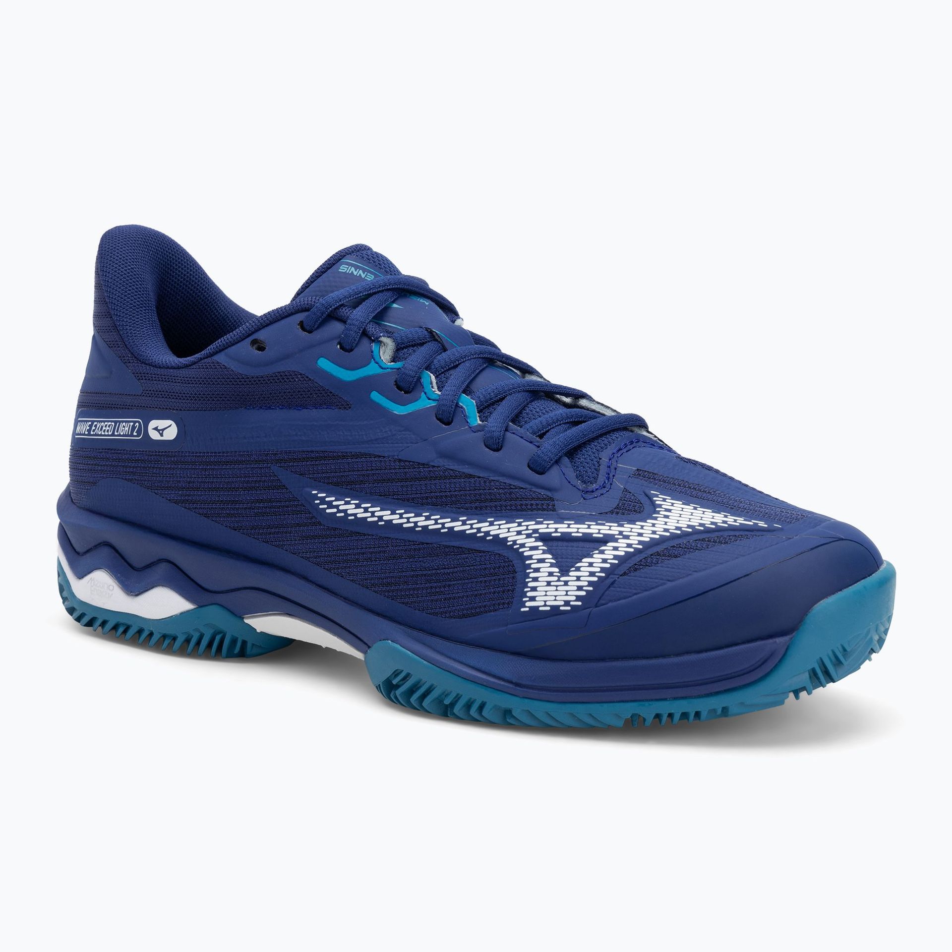 Buty do tenisa męskie Mizuno Wave Exceed Light 2 CC bellwether blue/ white/ fjord blue WYSYŁKA W 24H 30 DNI NA ZWROT