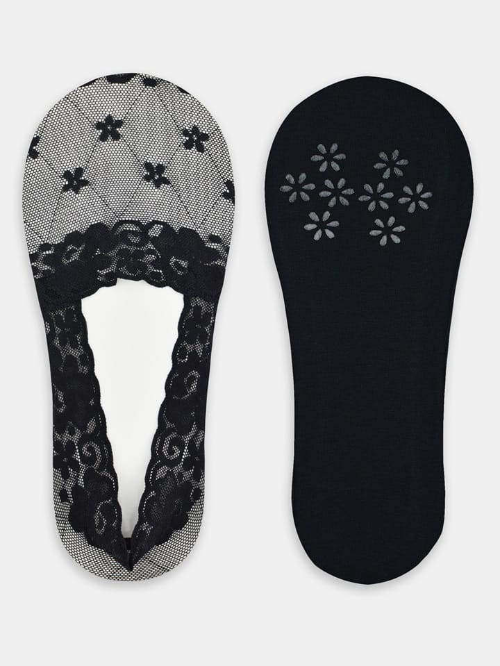 STOPKI NOVITI SN051-W KORONKA (kolor czarny, rozmiar 36-41)