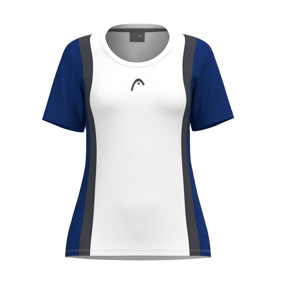 Koszulka dziewczęca Head CLUB 25 Tech T-Shirt Girls Royal/White 152 cm