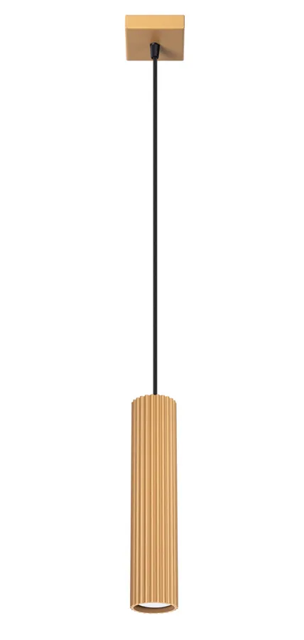 Złota pojedyńcza lampa wisząca - D296 R9-F76