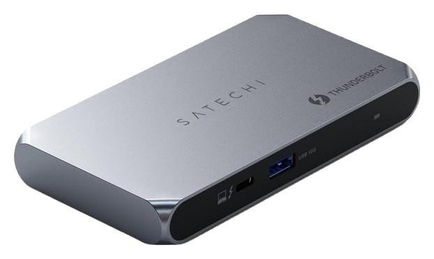 Satechi Thunderbolt 4 Slim Hub Pro Port DC 20V 1x USB 3.2 Gen. 2 1x TB4 Upstream 96W PD 3x TB 4 space gray ST-HT4SHM-EU