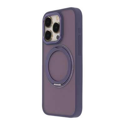 Etui TECTO SHIELD Secure Spinning Mag do Apple iPhone 15 Pro Fioletowy