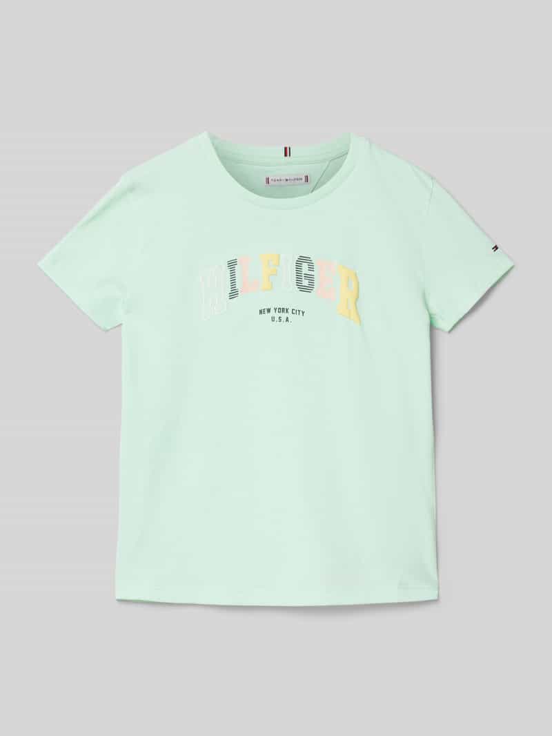 T-shirt z wyhaftowanym logo model ‘VARSITY’