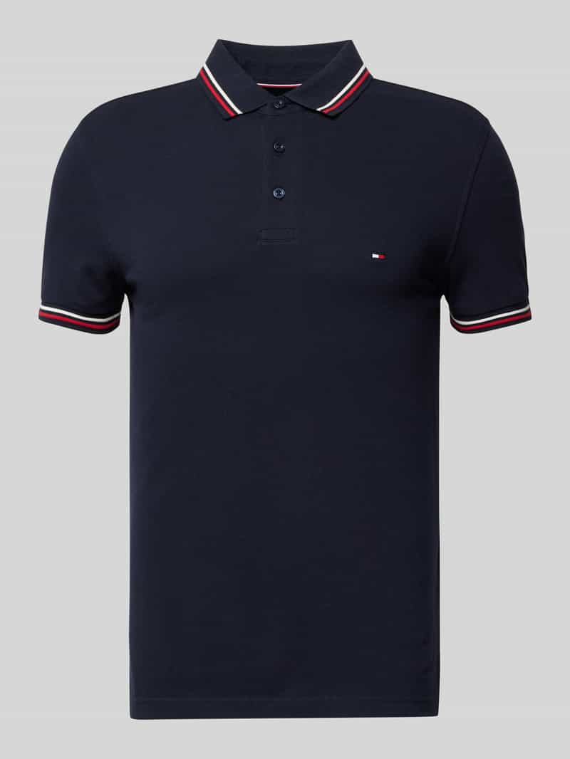 Koszulka polo o kroju slim fit z wyhaftowanym logo