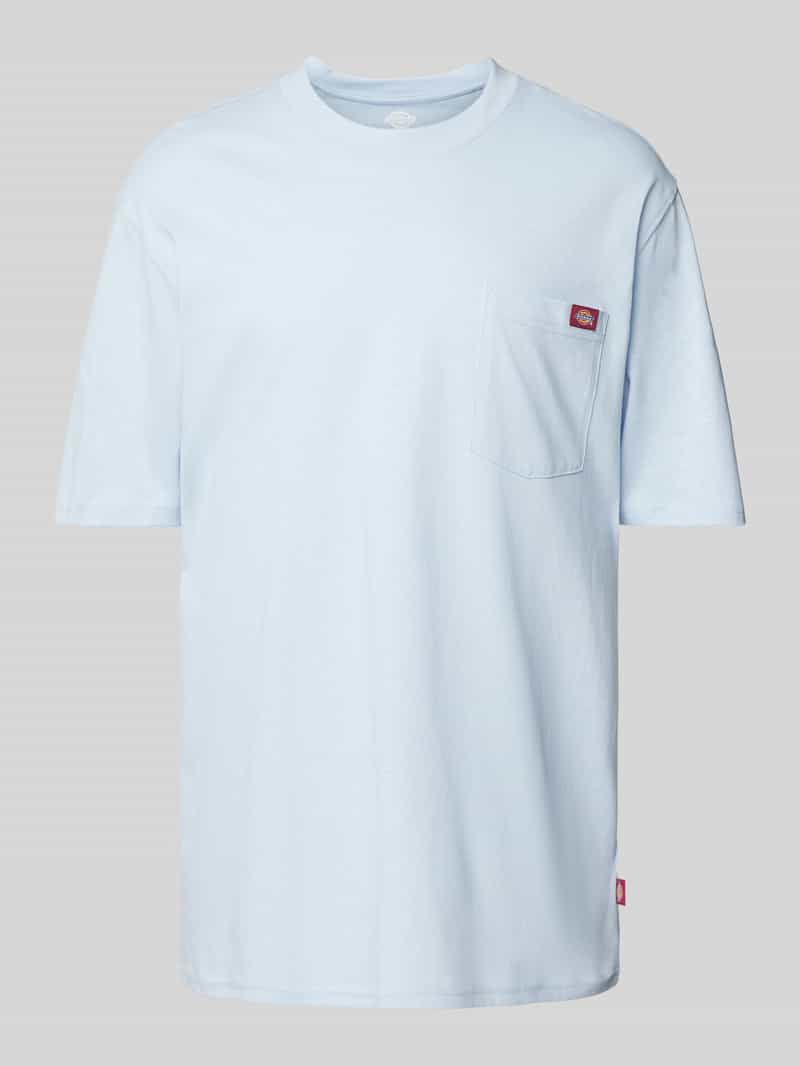 T-shirt z kieszenią na piersi model ‘LURAY’