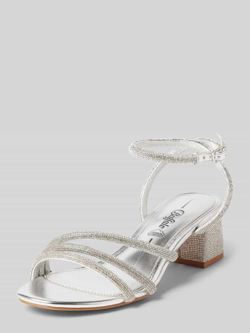 Sandały z obszyciem kamieniami stras model ‘LILLY’