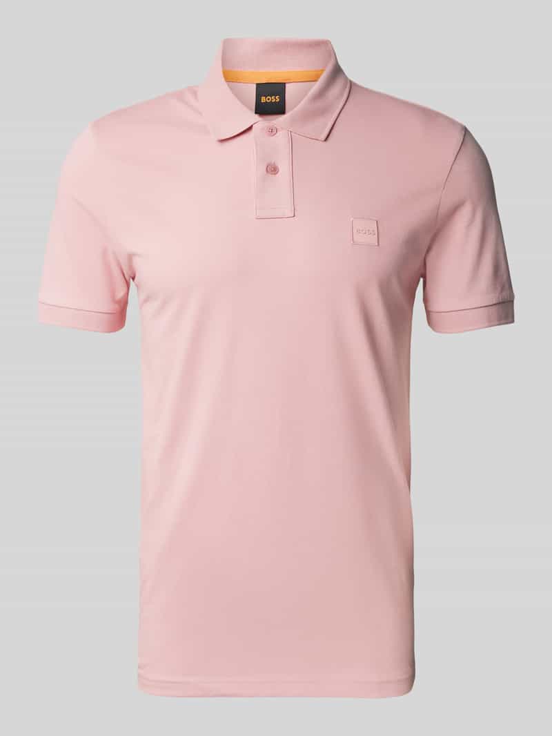 Koszulka polo o kroju slim fit z naszywką z logo model ‘Passenger’