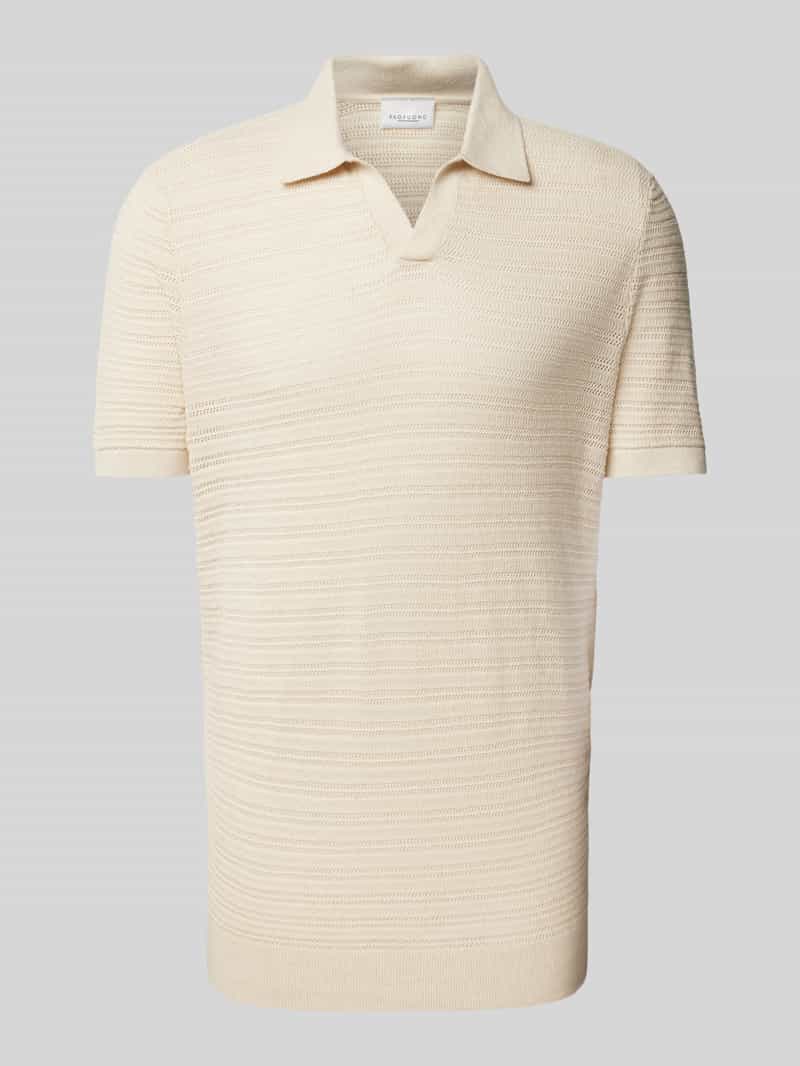 Koszulka polo o kroju slim fit z dekoltem w serek