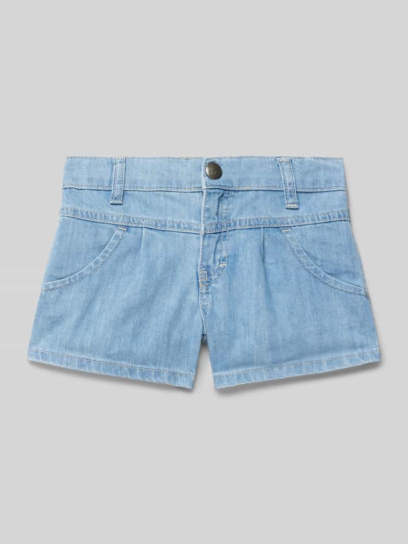 Szorty jeansowe o kroju regular fit z wpuszczanymi kieszeniami