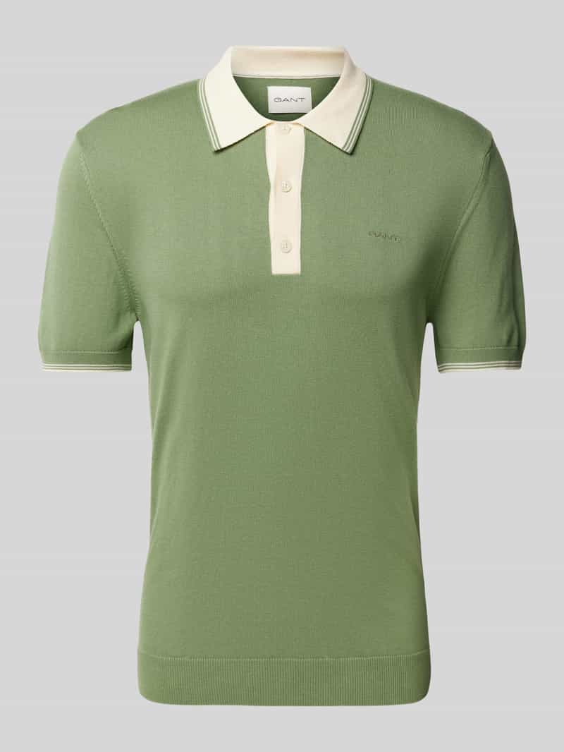 Koszulka polo o kroju slim fit z wyhaftowanym logo