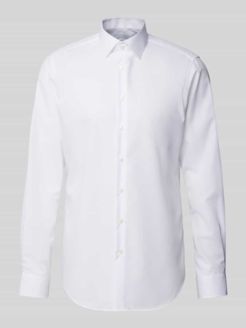 Koszula biznesowa o kroju regular fit z bardzo długim rękawem