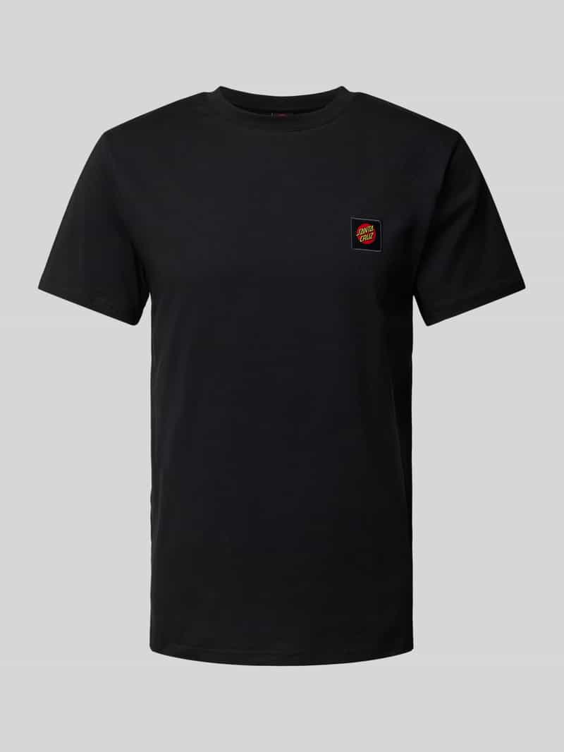 T-shirt z detalem z logo