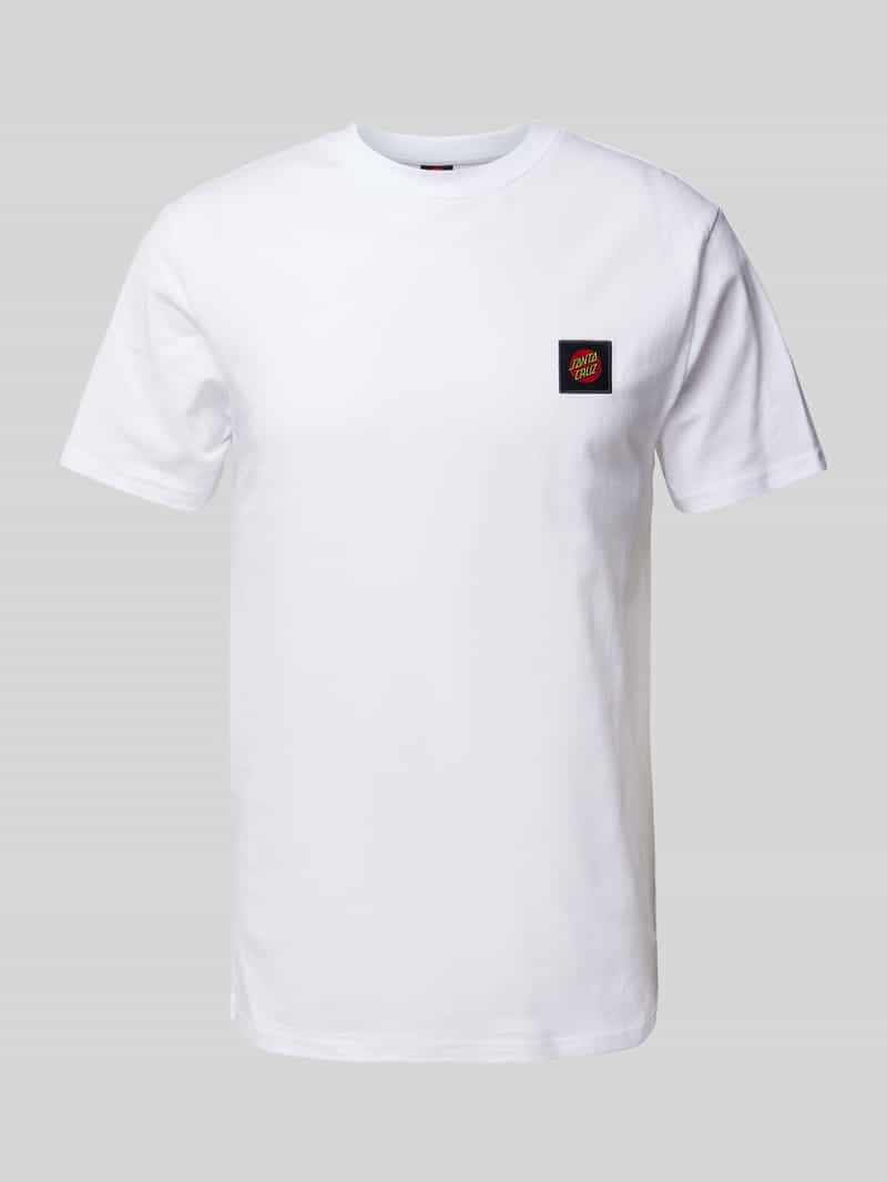 T-shirt z detalem z logo