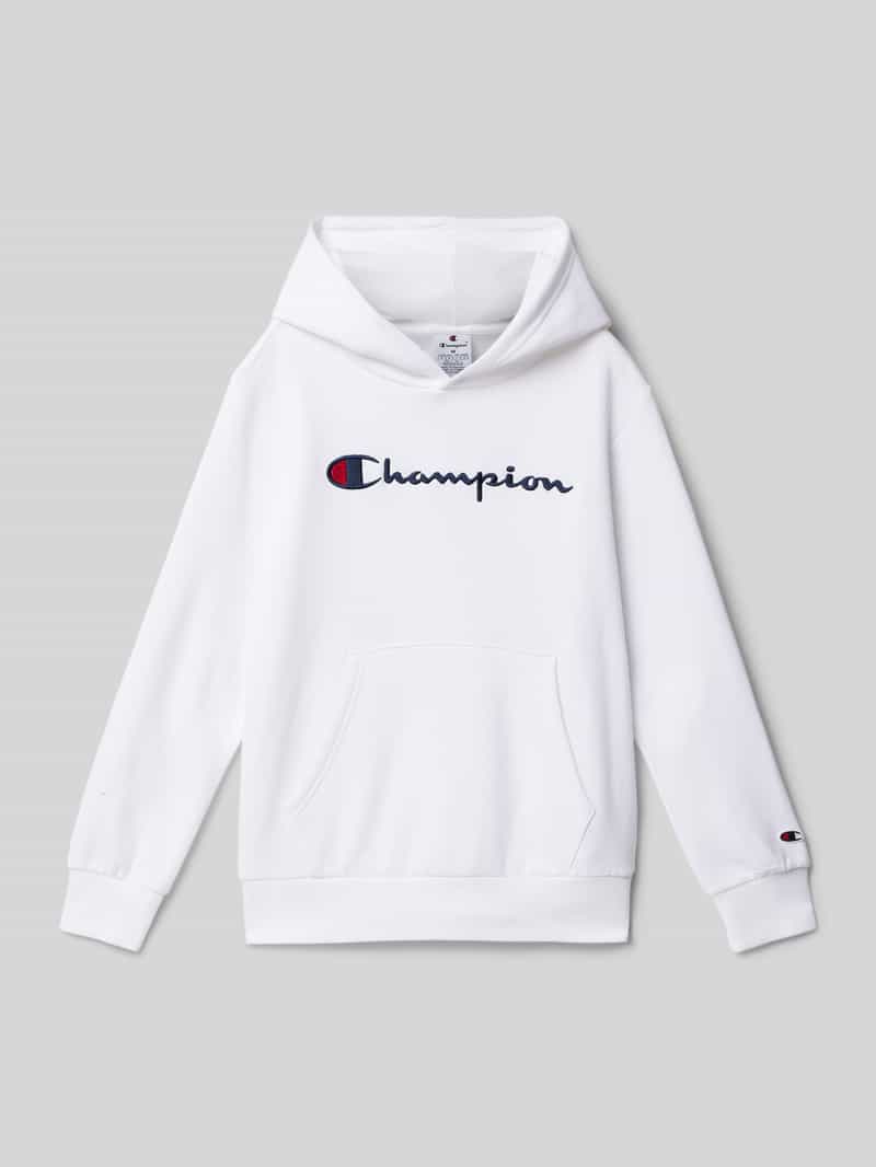 Bluza z kapturem z wyhaftowanym logo